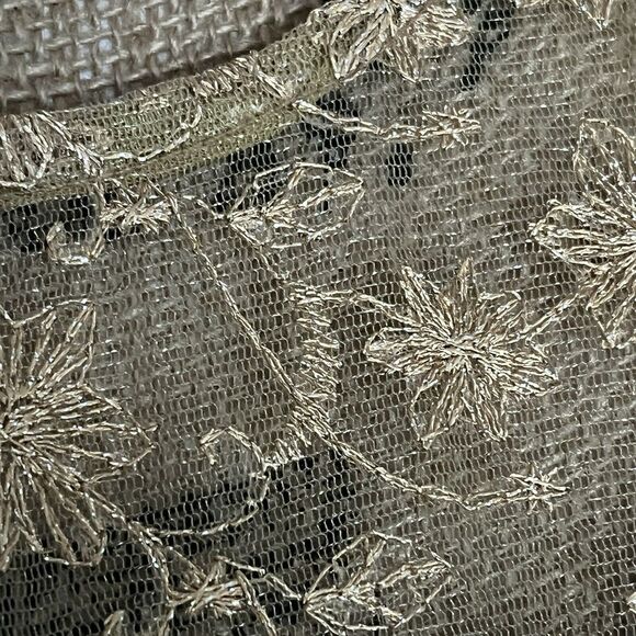 Handmade Womens S* Fit Flare Gold‎ Dress Lace Sleeve Wrap Lolita Formal Coquette - Picture 9 of 16